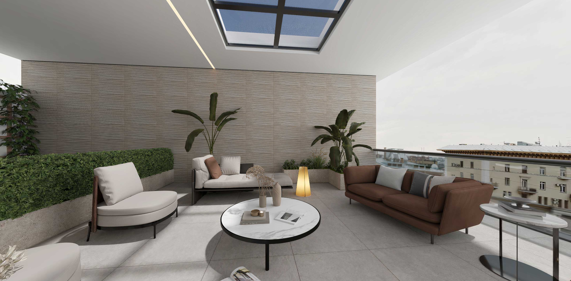 Modern outdoor living space with furniture and plants on a rooftop, Tilesshopper Tiles Shopper, modern marble floor tiles, glossy white kitchen wall tiles, matte black bathroom tiles, ceramic mosaic backsplash, outdoor patio stone tiles, geometric patterned tiles, large porcelain floor slabs, subway tiles for bathroom walls, textured gray concrete-look tiles, luxury marble-look porcelain tiles, decorative accent wall tiles, terrazzo floor tiles, wooden plank ceramic tiles, high-gloss living room tiles, mini