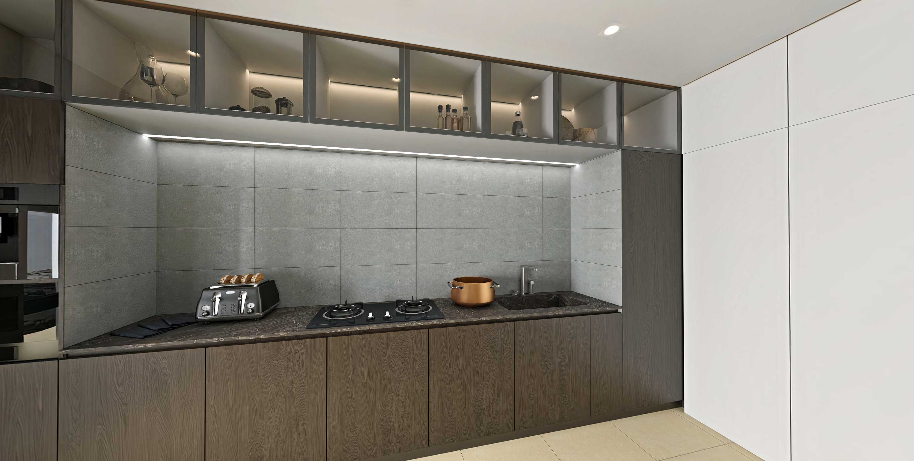 Modern kitchen with gray tiled backsplash and wooden cabinets, Tilesshopper Tiles Shopper, modern marble floor tiles, glossy white kitchen wall tiles, matte black bathroom tiles, ceramic mosaic backsplash, outdoor patio stone tiles, geometric patterned tiles, large porcelain floor slabs, subway tiles for bathroom walls, textured gray concrete-look tiles, luxury marble-look porcelain tiles, decorative accent wall tiles, terrazzo floor tiles, wooden plank ceramic tiles, high-gloss living room tiles, minimalis